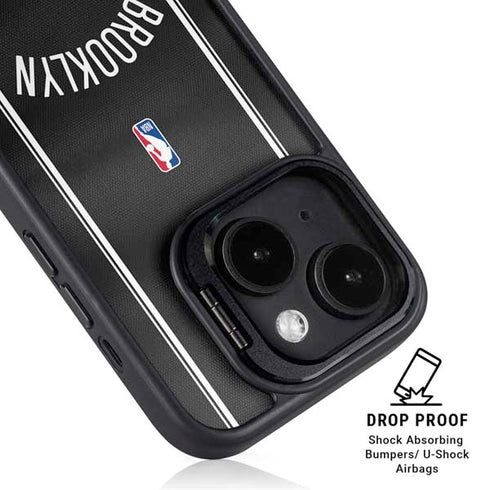 NBA Brooklyn Nets Jersey iPhone 15 Kickstand Case