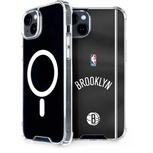 NBA Brooklyn Nets Jersey iPhone 15 Plus MagSafe Case