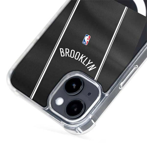 NBA Brooklyn Nets Jersey iPhone 15 Plus MagSafe Case