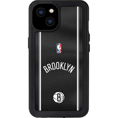 NBA Brooklyn Nets Jersey iPhone 15 Plus Waterproof Case