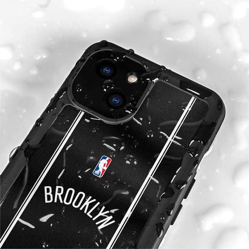 NBA Brooklyn Nets Jersey iPhone 15 Plus Waterproof Case