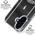 NBA Brooklyn Nets Jersey iPhone 16 Clear Case