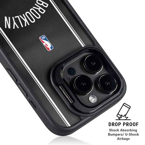 NBA Brooklyn Nets Jersey iPhone 16 Pro Max Kickstand Case