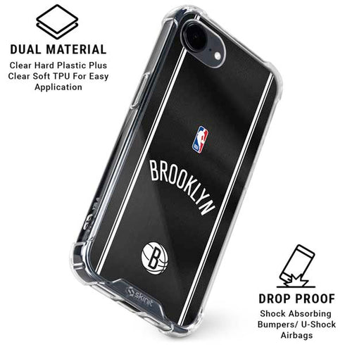 NBA Brooklyn Nets Jersey iPhone 16e Clear Case