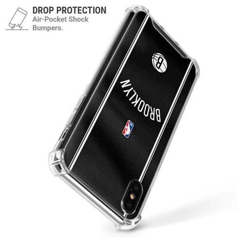 NBA Brooklyn Nets Jersey iPhone X/XS Clear Case