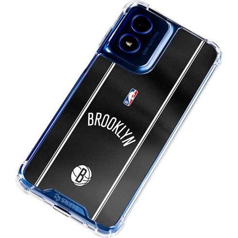 NBA Brooklyn Nets Jersey Moto G 5G (2024) Clear Case
