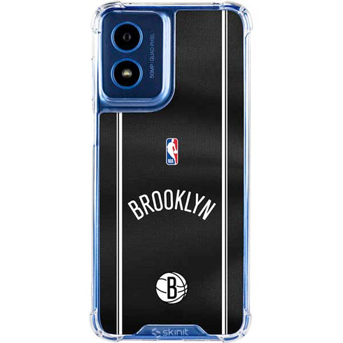 NBA Brooklyn Nets Jersey Moto G Play 4G (2024) Clear Case