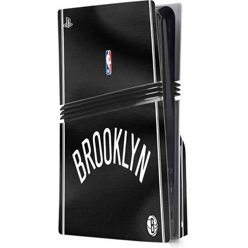 NBA Brooklyn Nets Jersey PS5 Pro Disk Console Skin