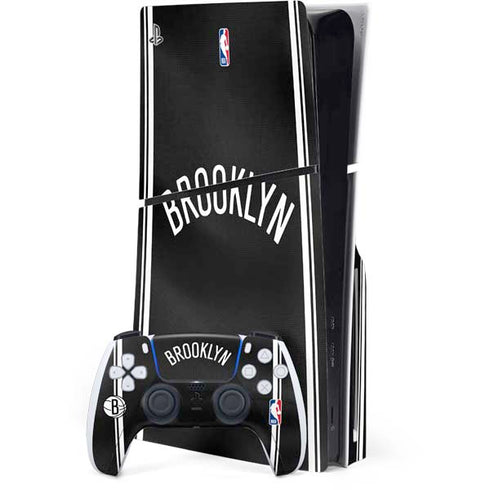 NBA Brooklyn Nets Jersey PS5 Slim Disk Bundle Skin