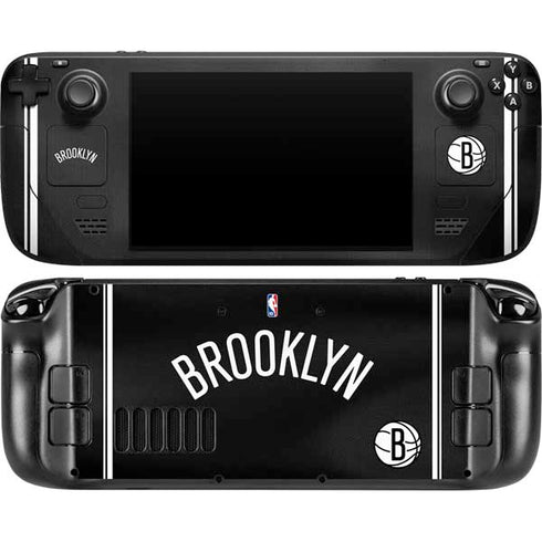 NBA Brooklyn Nets Jersey Steam Deck Handheld Gaming Computer OLED Skin