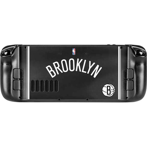 NBA Brooklyn Nets Jersey Steam Deck Handheld Gaming Computer OLED Skin