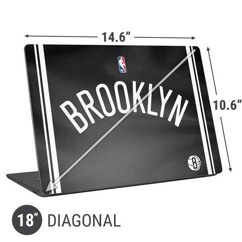 NBA Brooklyn Nets Jersey Universal Laptop 18in (14.6 x 10.6in) Skin