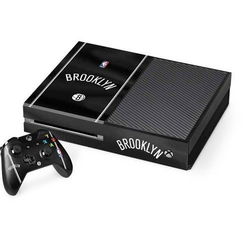 NBA Brooklyn Nets Jersey Xbox One Console and Controller Bundle Skin