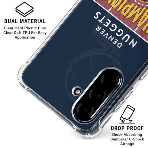 NBA Champions 2023: Denver Nuggets Galaxy A36 5G Clear Case