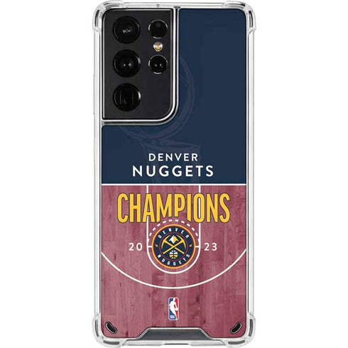 NBA Champions 2023: Denver Nuggets Galaxy S21 Ultra 5G Clear Case