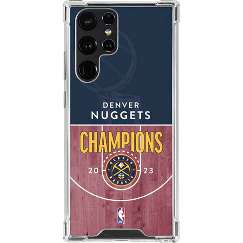 NBA Champions 2023: Denver Nuggets Galaxy S22 Ultra Clear Case
