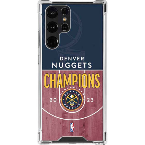 NBA Champions 2023: Denver Nuggets Galaxy S23 Ultra Clear Case