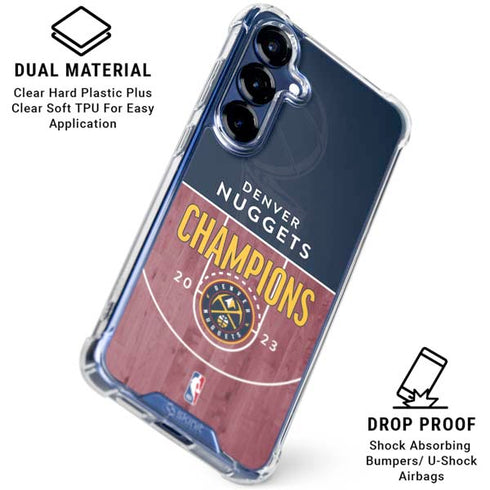 NBA Champions 2023: Denver Nuggets Galaxy S25 Plus Clear Case