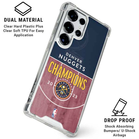 NBA Champions 2023: Denver Nuggets Galaxy S26 Ultra Clear Case