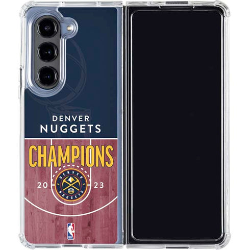 NBA Champions 2023: Denver Nuggets Galaxy Z Fold5 5G Clear Case