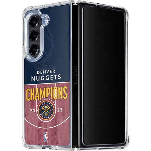 NBA Champions 2023: Denver Nuggets Galaxy Z Fold5 5G Clear Case