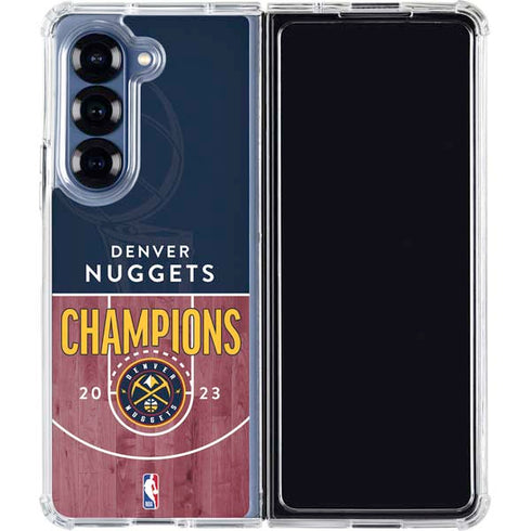 NBA Champions 2023: Denver Nuggets Galaxy Z Fold6 Clear Case