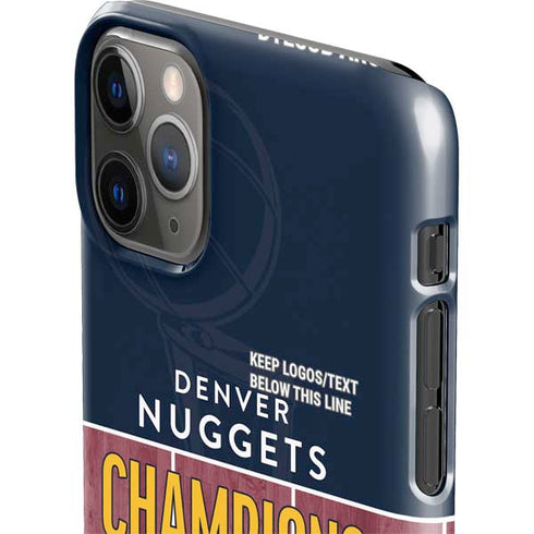 NBA Champions 2023: Denver Nuggets iPhone 11 Pro Max Lite Case