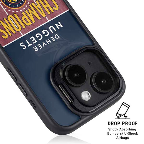 NBA Champions 2023: Denver Nuggets iPhone 15 Kickstand Case