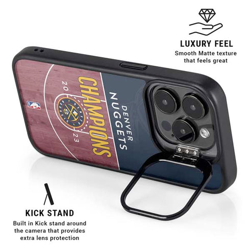 NBA Champions 2023: Denver Nuggets iPhone 15 Pro Kickstand Case