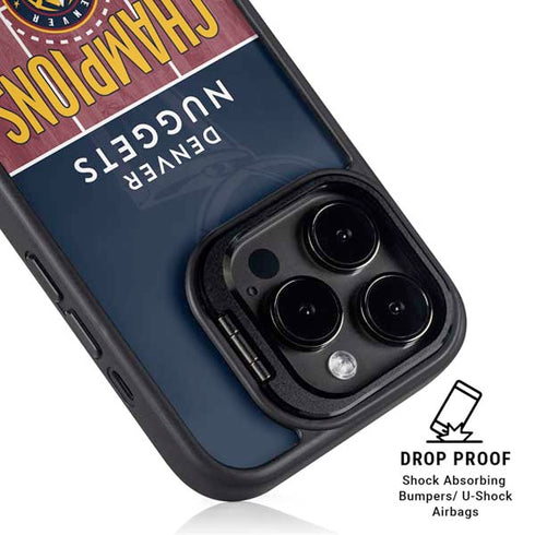 NBA Champions 2023: Denver Nuggets iPhone 15 Pro Max Kickstand Case