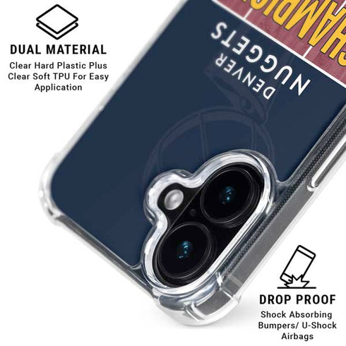 NBA Champions 2023: Denver Nuggets iPhone 16 MagSafe Case