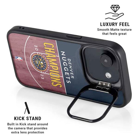 NBA Champions 2023: Denver Nuggets iPhone 16e Kickstand Case
