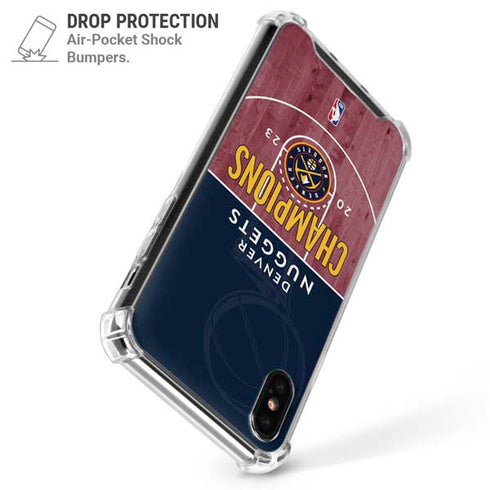 NBA Champions 2023: Denver Nuggets iPhone X/XS Clear Case