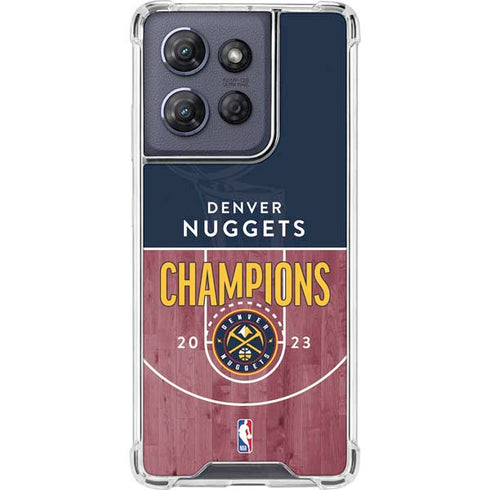 NBA Champions 2023: Denver Nuggets Moto G 5G (2025) Clear Case