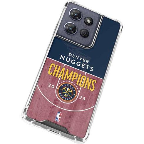 NBA Champions 2023: Denver Nuggets Moto G 5G (2025) Clear Case