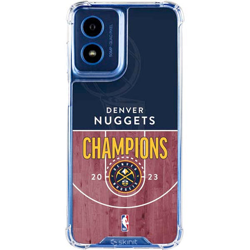 NBA Champions 2023: Denver Nuggets Moto G 5G (2024) Clear Case