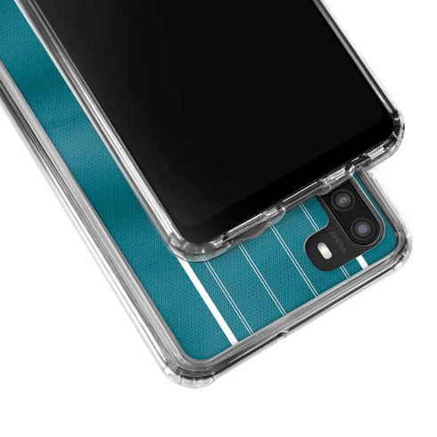NBA Charlotte Hornets Jersey Galaxy A21 Clear Case