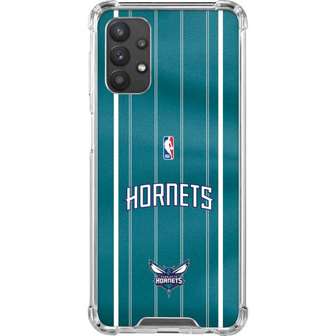 NBA Charlotte Hornets Jersey Galaxy A32 5G Clear Case