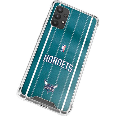 NBA Charlotte Hornets Jersey Galaxy A32 5G Clear Case