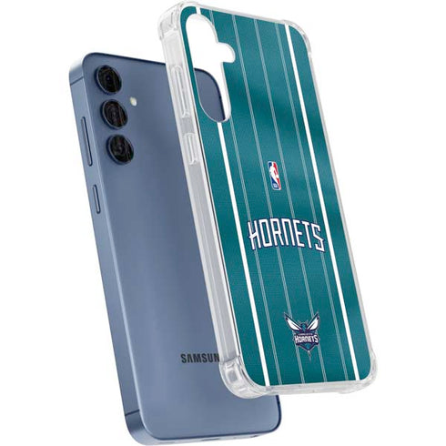NBA Charlotte Hornets Jersey Galaxy A35 5G Clear Case