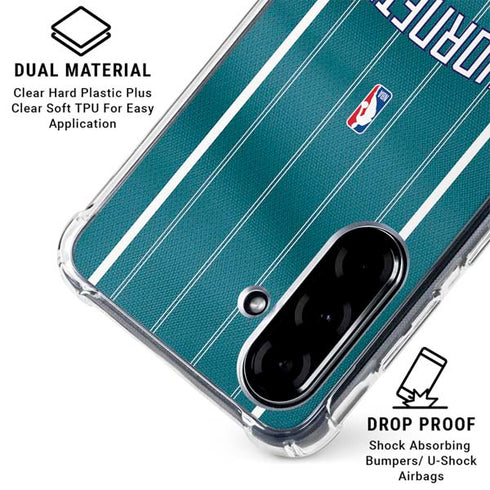 NBA Charlotte Hornets Jersey Galaxy A36 5G Clear Case