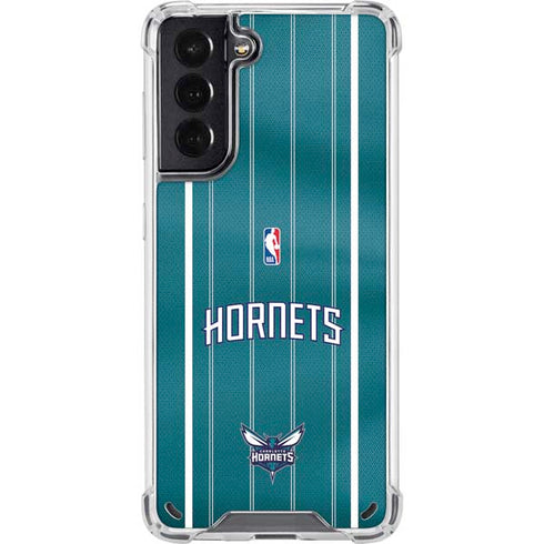 NBA Charlotte Hornets Jersey Galaxy S21 5G Clear Case