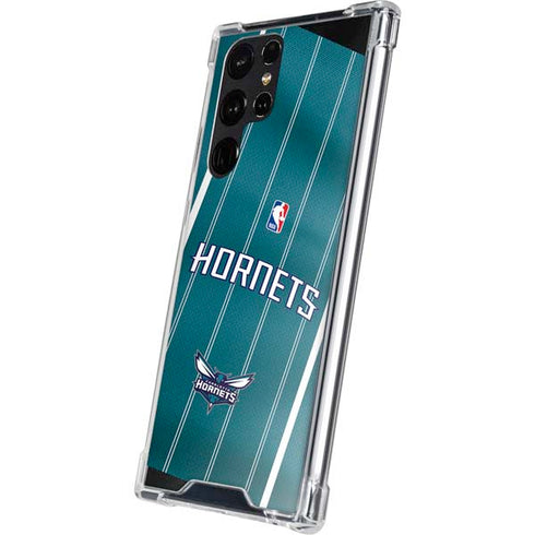 NBA Charlotte Hornets Jersey Galaxy S22 Ultra Clear Case