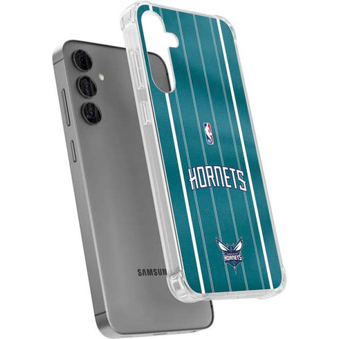 NBA Charlotte Hornets Jersey Galaxy S24 Plus Clear Case