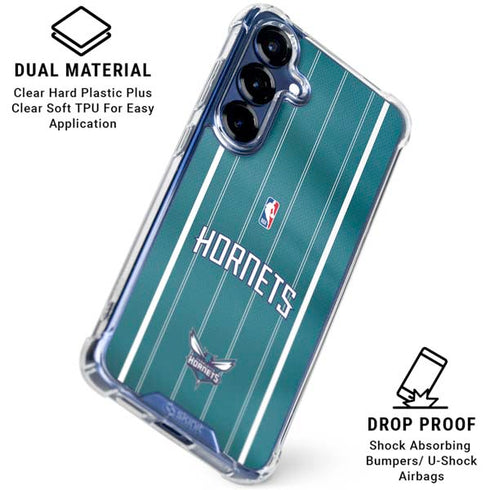 NBA Charlotte Hornets Jersey Galaxy S25 Clear Case