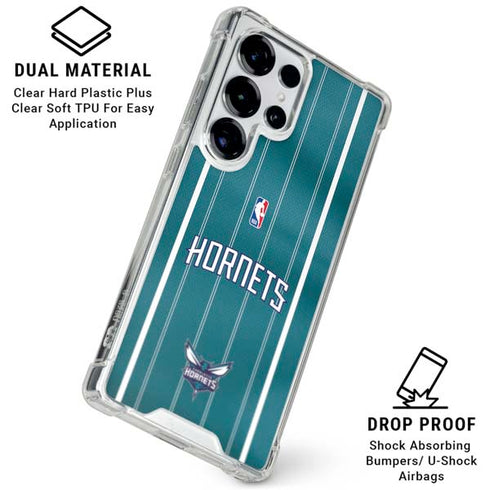 NBA Charlotte Hornets Jersey Galaxy S25 Ultra Clear Case