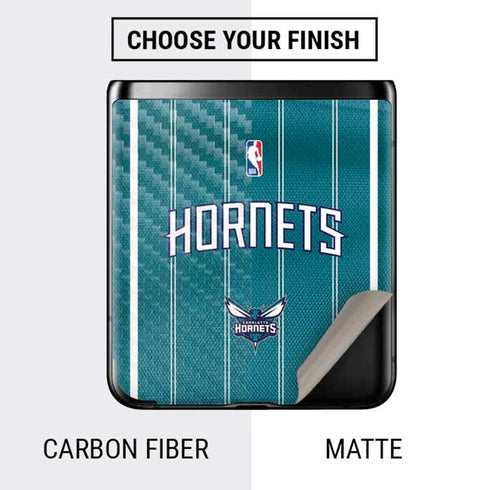 NBA Charlotte Hornets Jersey Galaxy Z Flip Skin