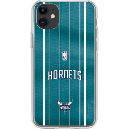 NBA Charlotte Hornets Jersey iPhone 11 Clear Case