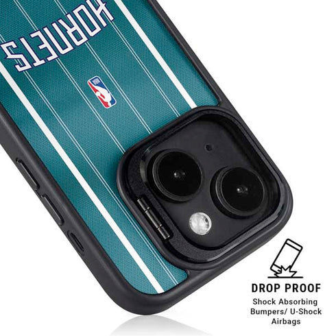NBA Charlotte Hornets Jersey iPhone 14 Kickstand Case
