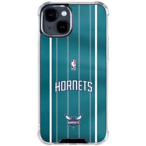 NBA Charlotte Hornets Jersey iPhone 14 Plus Clear Case